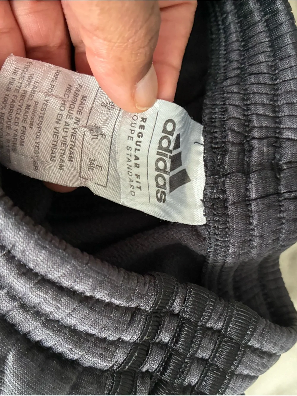 adidas Kids Black Heather Jogger Pants with Logo